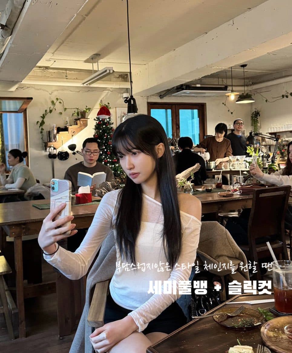 준오헤어 서면부전점 제니 수석실장의 검은 긴 기장 헤어스타일 예시